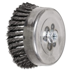 6" KNOT WIRE CUP BRUSH .023 WIRE CS 5/8-11-PFERD INC.-419-82531