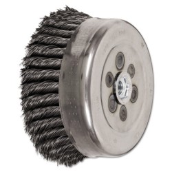 6" KNOT WIRE CUP BRUSH .023 CS WIRE 5/8-11-PFERD INC.-419-82546