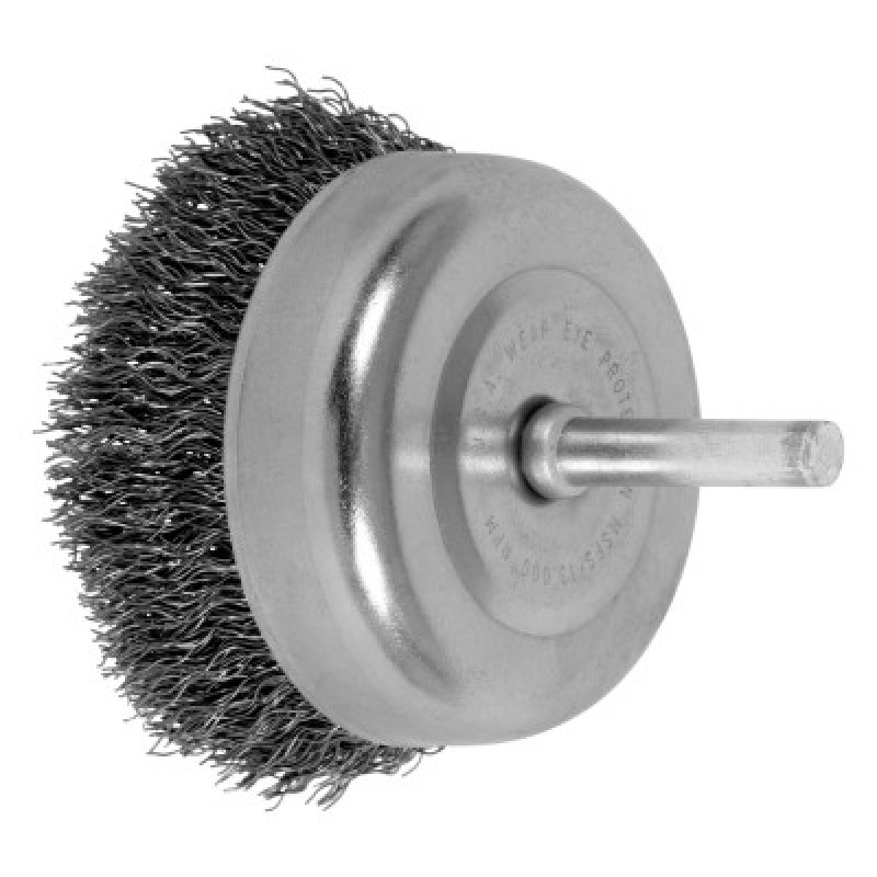 2-1/2" CRIMPED SHANK MOUNTED CUP BRUSH .012 CS W-PFERD INC.-419-82830