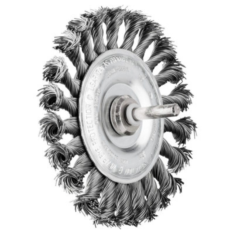 4" SHANK MTD KNOT WHEELBRUSH .020 CS WIRE 1/4SH-PFERD INC.-419-82920