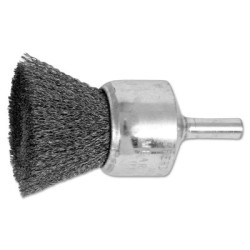 1" CRIMPED WIRE END BRUSH .006 CS WIRE 1/4" SHAN-PFERD INC.-419-82972