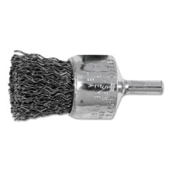 1" CRIMPED WIRE END BRUSH .020 CS WIRE 1/4" SHAN-PFERD INC.-419-82976