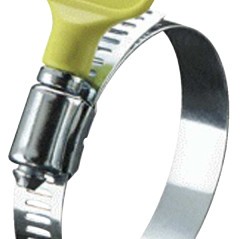 CARD OF TURN KEY CLAMPS1/2" S.S. YELLOW 2 SIZES-IDEAL CLAMP-420-6Y004V