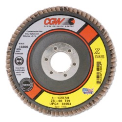 4-1/2X7/8 ZS-36 T29 REGSTAINLESS FLAP DISC-CGW CAMEL GRIND-421-31051