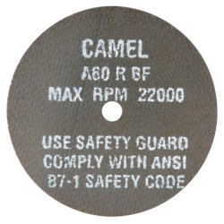 4X1/32X3/8 T1 A60-R-BF CUTOFF WHEEL-CGW CAMEL GRIND-421-35507