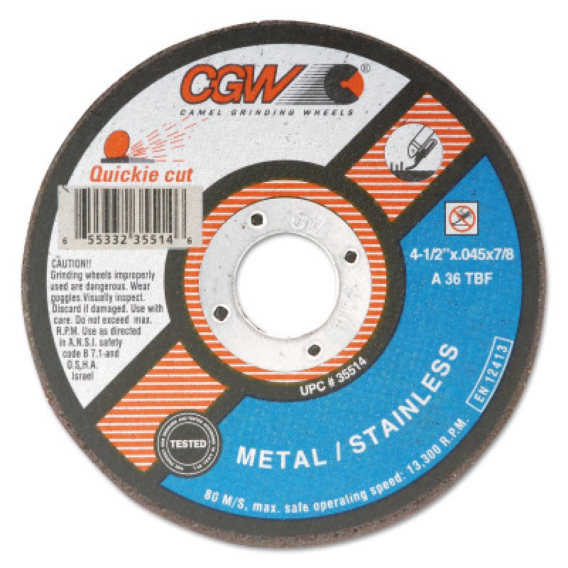 6X.045X7/8 T1 A36-T-BF QUICKIE-CGW CAMEL GRIND-421-35517