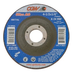 4-1/2X1/4X7/8 A24-R-BF STEEL T27 DP CT WHL-CGW CAMEL GRIND-421-35620