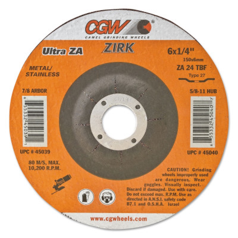 3/4X3/4X1/4 AO 60 FLAP WHEEL-CGW CAMEL GRIND-421-37098