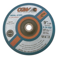 9X1/4X7/8 A24-R-BF STEELT28 DP CT WHL-CGW CAMEL GRIND-421-35660