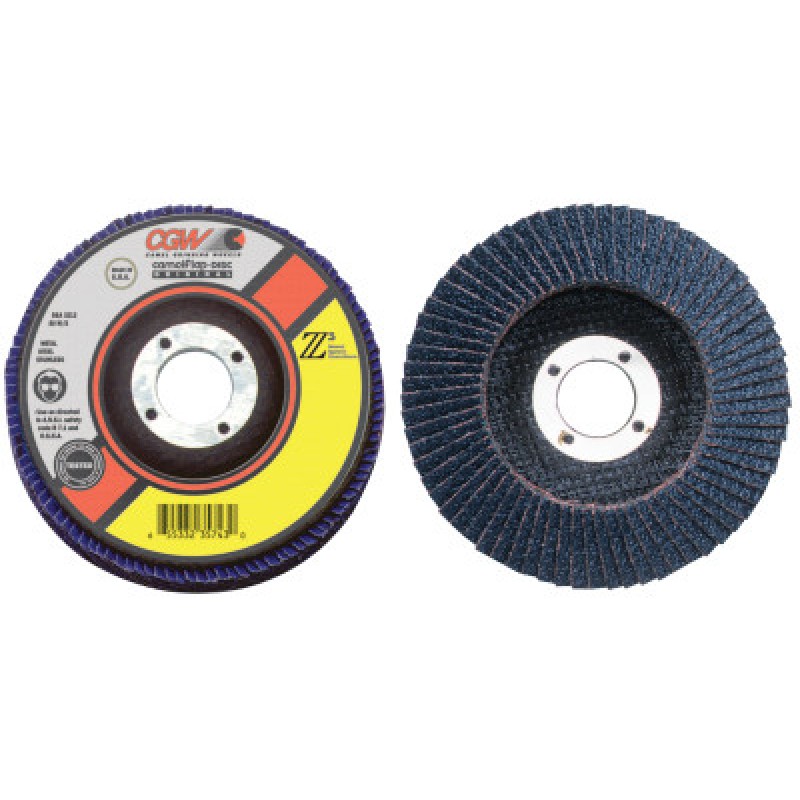 4"X3/8-24 T27 Z3 XL 40 GRIT FLAP DISC-CGW CAMEL GRIND-421-42152