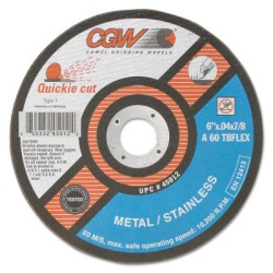 5"X.040X7/8" T1 A60-TB-FLEX QUICKIE C.O. WHL-CGW CAMEL GRIND-421-45011