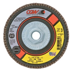 4-1/2X5/8-11 Z3-36 T29 ULTIMATE FLAP DISC-CGW CAMEL GRIND-421-54031