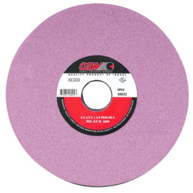 12X2X5 R/2-71/2X1/2 PA46-I8-V TOOLROOM WHEEL-CGW CAMEL GRIND-421-58040
