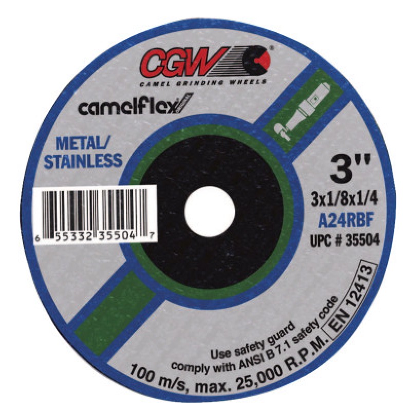 3X1/32X1/4 T1 A60-R-BF FAST CUT 50PCS-CGW CAMEL GRIND-421-59102
