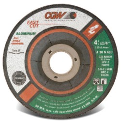 5" X 1/4 X 5/8-11 A30-N-ALU ALUMINUM T27-CGW CAMEL GRIND-421-70102