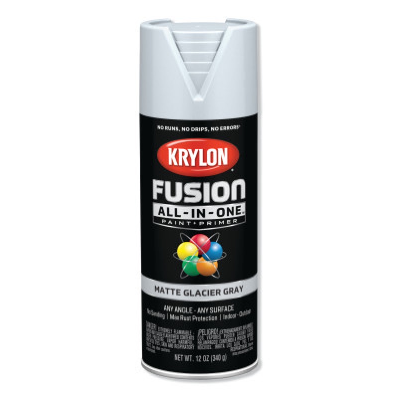 FUSION ALL-IN-ONE SPRAYPAINT MATTE GLACIER GRAY-DIVERSIFIED BR-425-K02757007