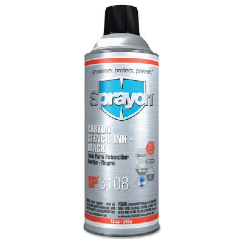 16-OZ. BLACK AEROSOL STENCIL INK-DIVERSIFIED BR-425-SC3108000