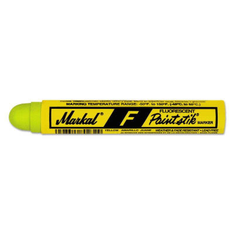 YELLOW F PAINTSTIK FLUORESCENT MARKER-LA-CO INDUSTRIE-434-82831