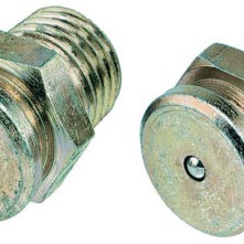 1/4"NPT BUTTON HEAD FITTING ZINC/YELLOW-LINCOLN INDUSTR-438-5706