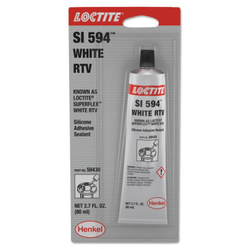 80ML SUPERFLEX SILICONEADHESIVE SEALANT WHT RTV-HENKEL CORPORAT-442-135506