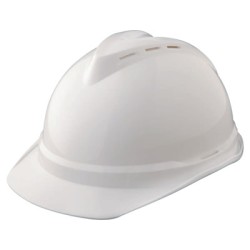 WHITE V-GARD HARD CAP VENTED 4.0 SUSPENSION-MINE SAFETY APP-454-10034018