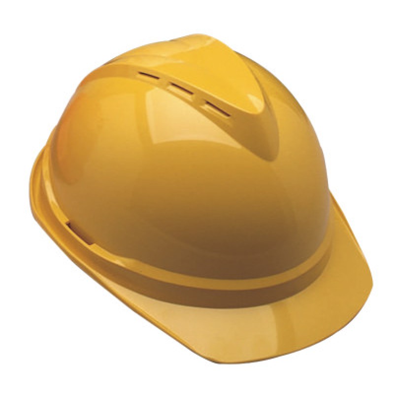 V-GARD VENTED YELLOW HARD CAP 4 POINT SUSP.-MINE SAFETY APP-454-10034020