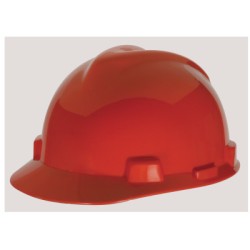 V-GARD VENTED RED HARD CAP 4 POINT SUSP.-MINE SAFETY APP-454-10034022