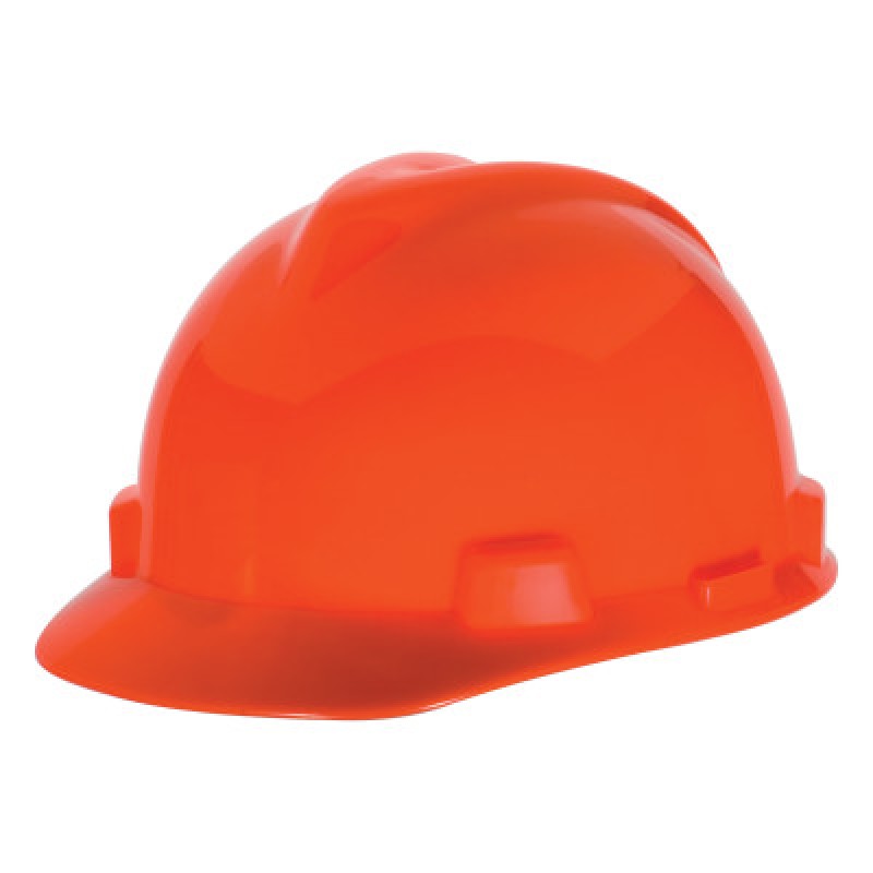 V-GARD VENTED HI-VIZ ORANGE HARD CAP 4 PT SUSP.-MINE SAFETY APP-454-10034026