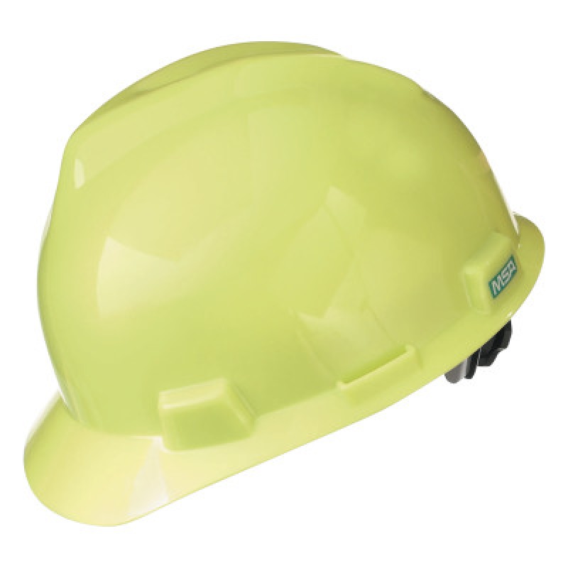 CAP V-GD STD HI-VIZ YELGRN W/RATCHET-MINE SAFETY APP-454-10061512