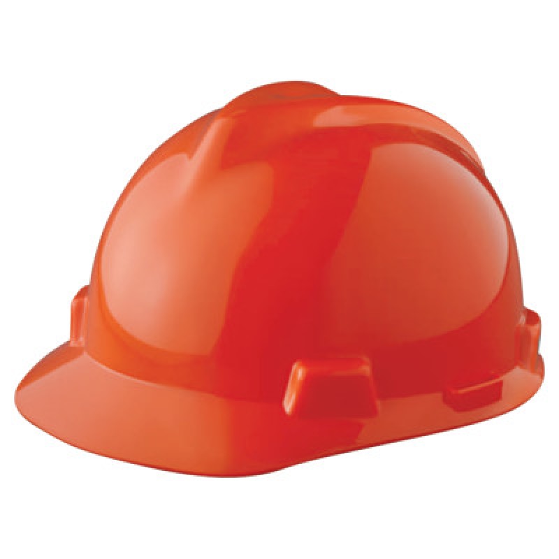 ORANGE V-GARD SLOTTED HARD CAP-MINE SAFETY APP-454-475361