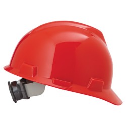 RED V-GARD SLOTTED HARD-MINE SAFETY APP-454-475363