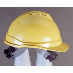 YELLOW TOPGARD HAT W/RATCHET SUSPENSION-MINE SAFETY APP-454-475387