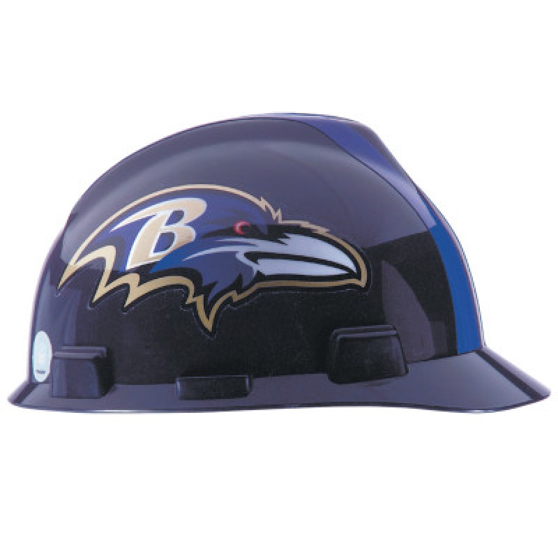 STANDARD V-GARD HARD CAPW/BALTIMORE RAVENS LOGO-MINE SAFETY APP-454-818386