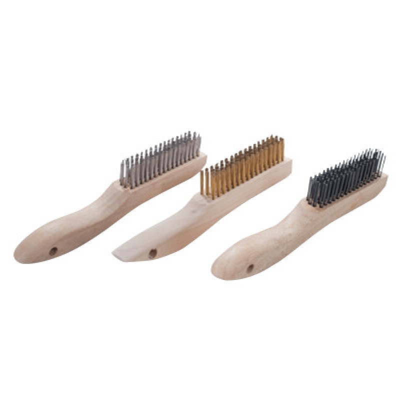 SHOE HANDLE BRASS WIREBRUSH-MAGNOLIA *455*-455-4-SB