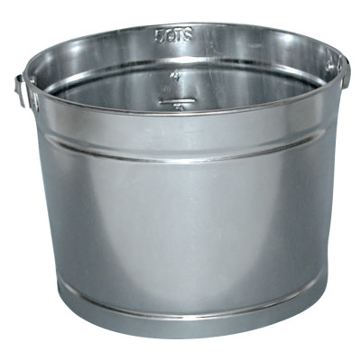 5QT GALVANIZED METAL PAIL-MAGNOLIA *455*-455-5QT