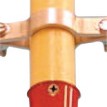 1-1/8"X60" HANDLE W/METAL CONNECTOR-MAGNOLIA *455*-455-D-60