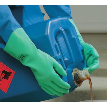 SIZE 11 STANSOLV AF-15 NITRILE GLOVE FLOCK LINED-RUBBERMAID-457-485421