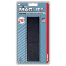 BLACK NYLON FULL FLAP HOLSTER F/MINI-MAG-MAG INSTRUMENTS-459-AM2A056