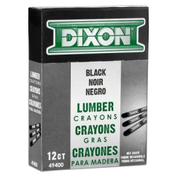 DIXON TICONDEROGA-CARBON BLACK LUMBER CRAYON 494-DIXON TICO *464-464-49400