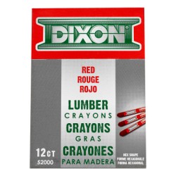 DIXON TICONDEROGA-LUMBER CRAYON RED520-DIXON TICO *464-464-52000