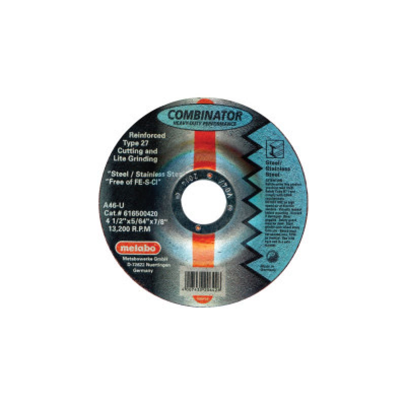 COMBINATOR 4 1/2"X5/64"X7/8" INOX-METABO CORPORAT-469-616500420