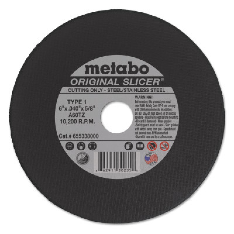 6 X .040 X 5/8 HOLE-METABO CORPORAT-469-655338000