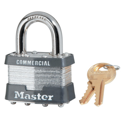 4 PIN TUMBLER PADLOCK KEYED ALIKE LAMINATED S-MASTER LOCK*470-470-1KA-3357