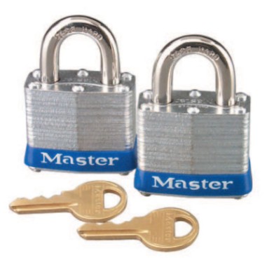 2 KEYED ALIKE LOCKS CARDED-MASTER LOCK*470-470-3T