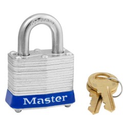BLUE SAFETY LOCKOUT PADLOCK KEYED DIFFE-MASTER LOCK*470-470-3BLU
