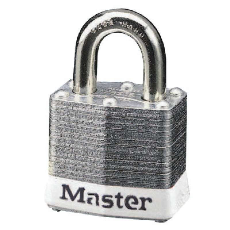 WHITE SAFETY LOCKOUT PADLOCK KEYED DIFFERENT-MASTER LOCK*470-470-3WHT