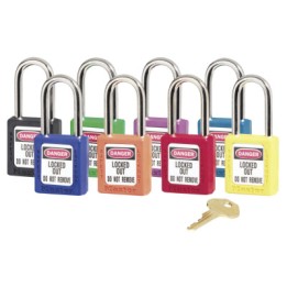 6 PIN TUMBLER PADLOCK KEYED DIFF. SAFTEY LOCK-MASTER LOCK*470-470-411GRN