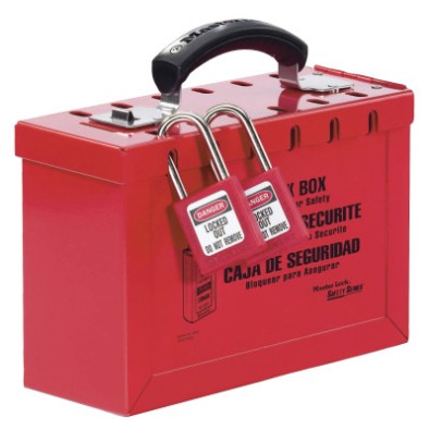 6"X9-1/4" X3-3/4" METALGROUP LOCK BOX-MASTER LOCK*470-470-498A