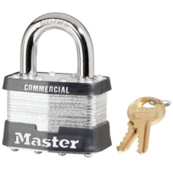 4 PIN TUMBLER SAFETY PADLOCK KEYED DIFFERENT-MASTER LOCK*470-470-5DCOM