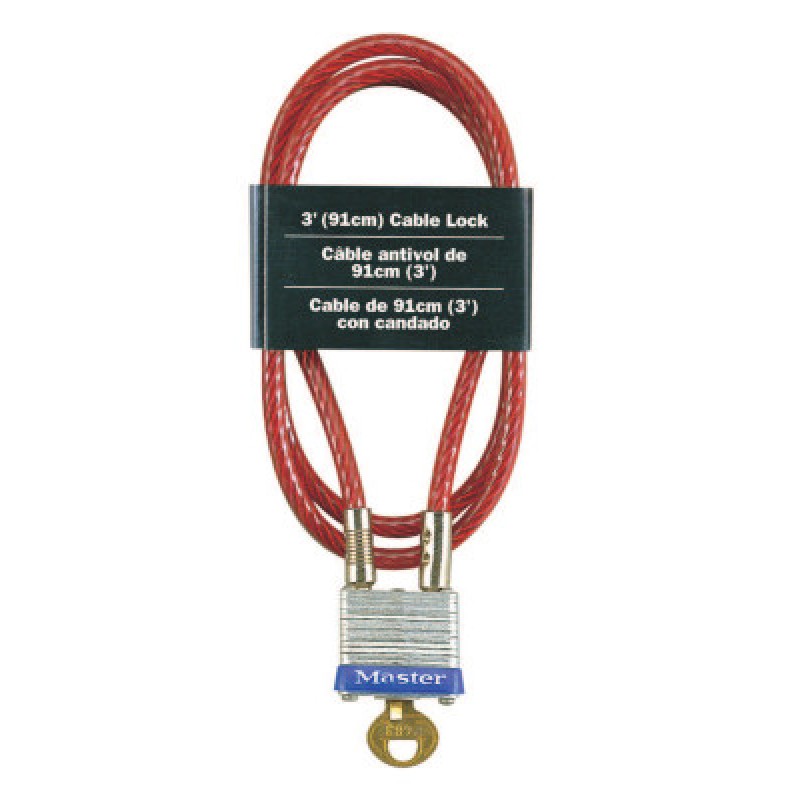 MASTER LOCK 3FT CABLE-MASTER LOCK*470-470-719